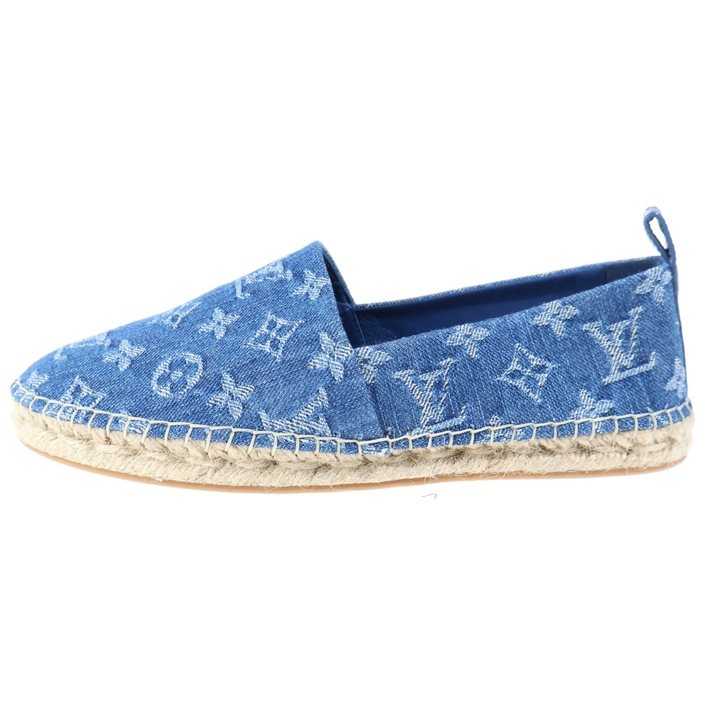 LOUIS VUITTON(ルイヴィトン) モノグラム デニムエスパドリーユ スリッポン 1A7RID レディース