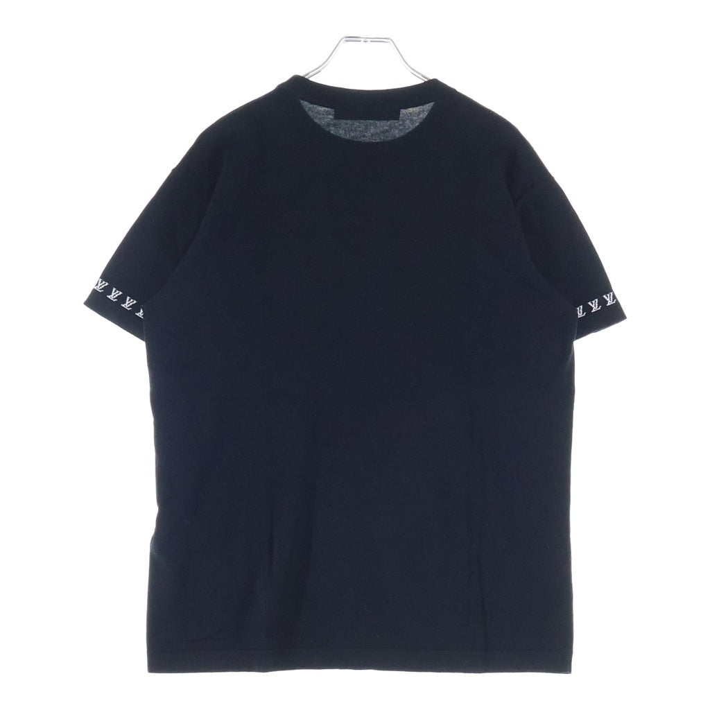 LOUIS VUITTON(ルイヴィトン) 24SS Signature Cotton Crewneck T-Shirt シグネチャーコットン クルーネック 半袖Tシャツ ブラック RM241Q Z34 HRN47W