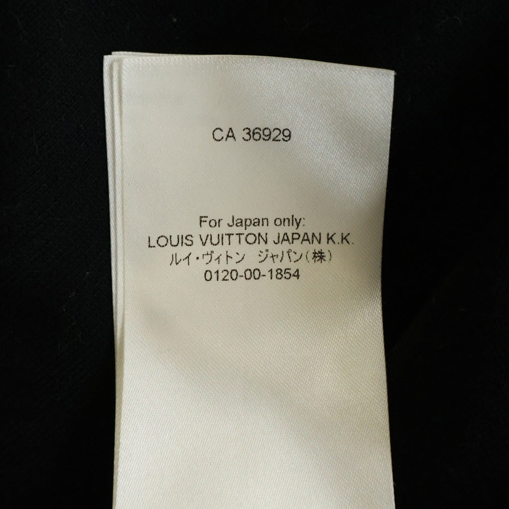 LOUIS VUITTON(ルイヴィトン) 24SS Signature Cotton Crewneck T-Shirt シグネチャーコットン クルーネック 半袖Tシャツ ブラック RM241Q Z34 HRN47W