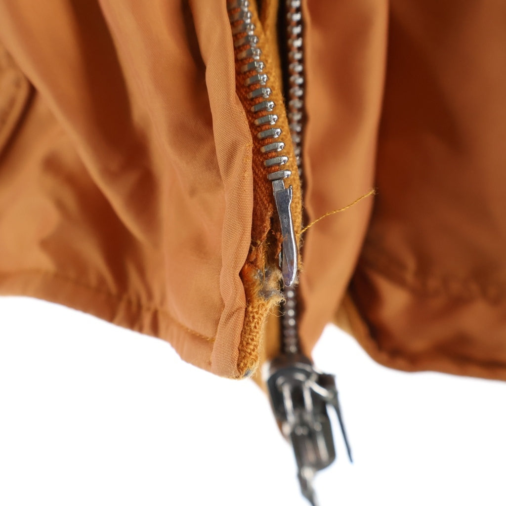 HERMES(エルメス) ジップアップ ブルゾン ダウンジャケット リバーシブル コットン オレンジ レディース