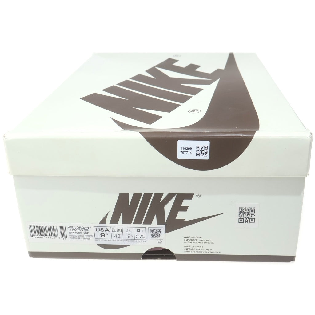 NIKE(ナイキ) ×TRAVIS SCOTT AIR JORDAN1 LOW OG SP DM7866-162 エアジョーダン1 ローカットスニーカー US9.5/27.5cm