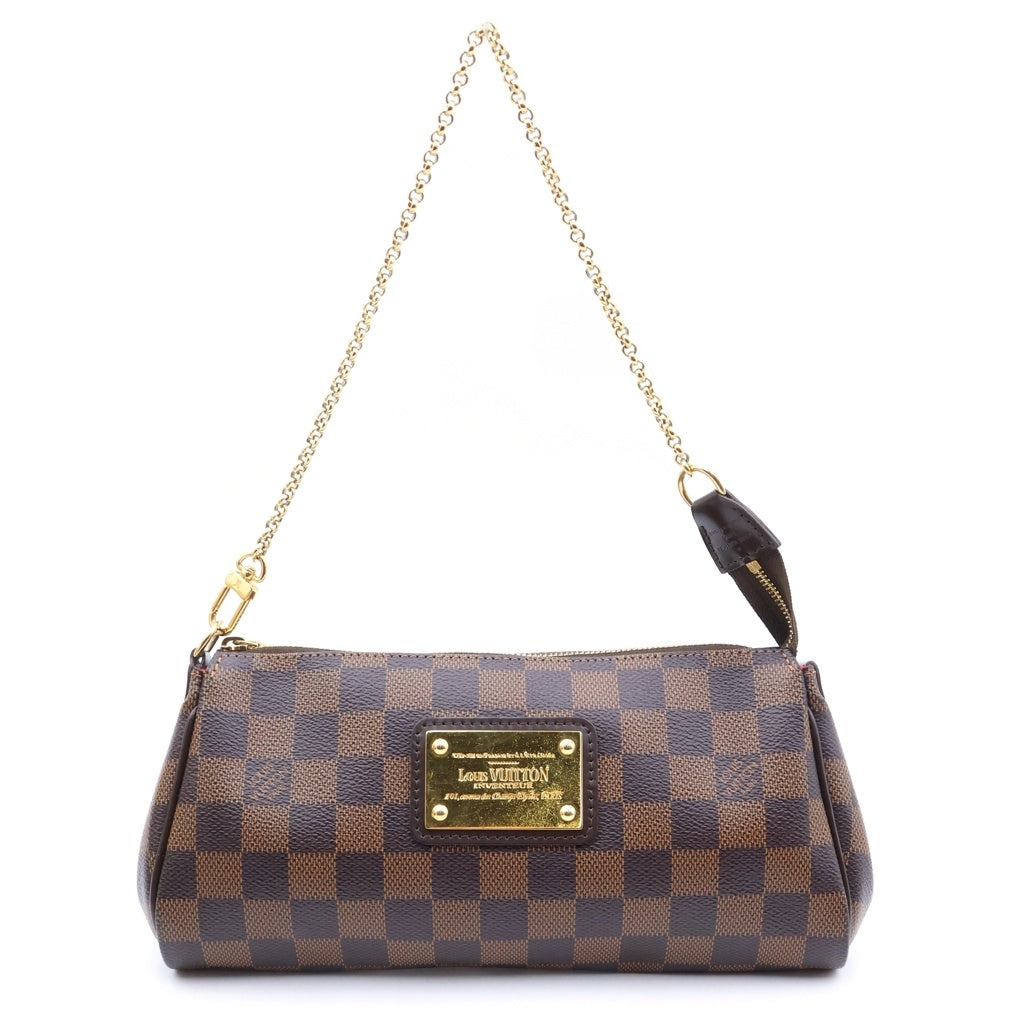 LOUIS VUITTON(ルイヴィトン) ダミエ エヴァ ショルダーバッグ ハンドバッグ ブラウン PVC×レザー N55213 レディース