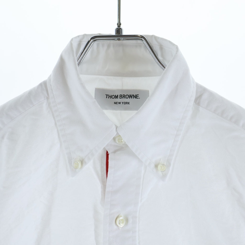 THOM BROWNE(トムブラウン) L/S Shirt トリコロール オックスフォードボタンダウンシャツ ホワイト MWL010E-00139-100