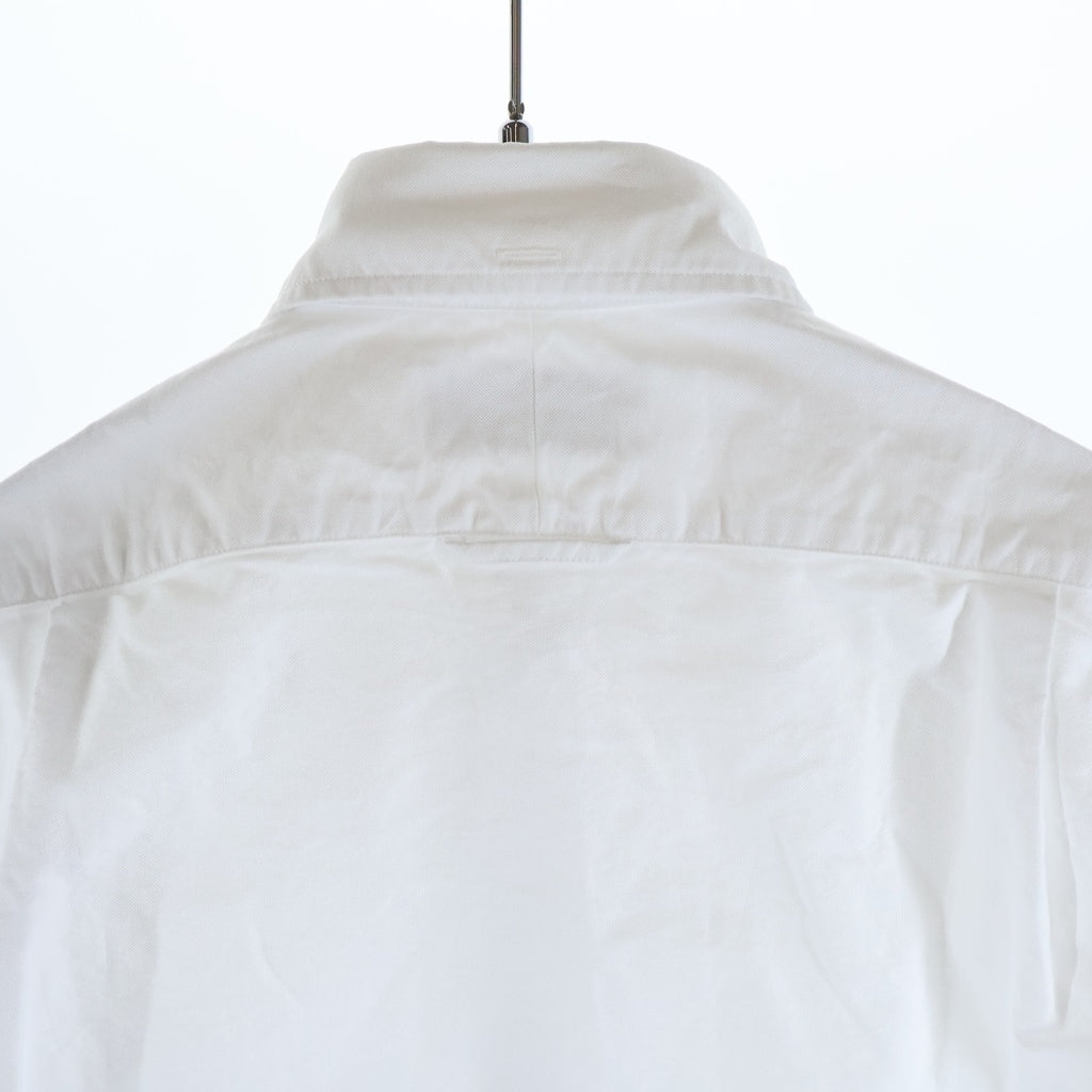 THOM BROWNE(トムブラウン) L/S Shirt トリコロール オックスフォードボタンダウンシャツ ホワイト MWL010E-00139-100