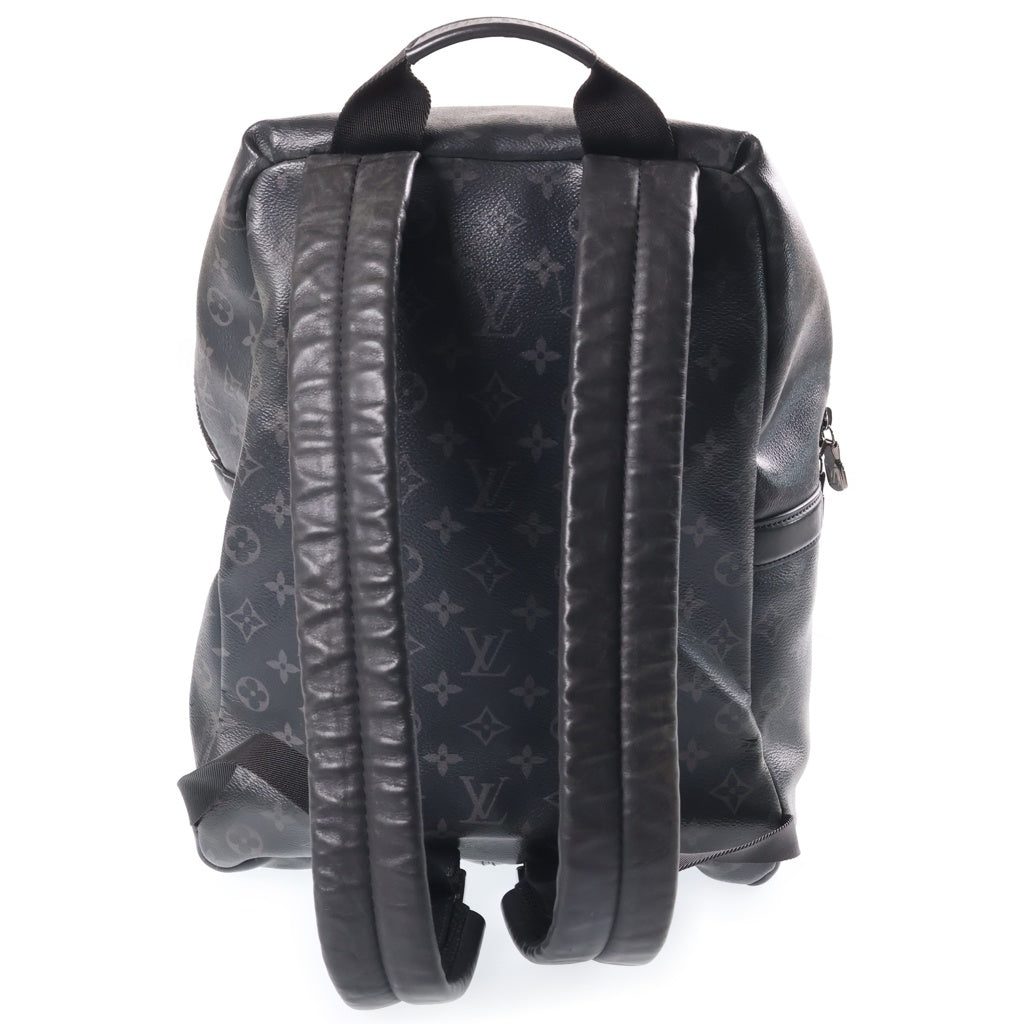 LOUIS VUITTON(ルイヴィトン) モノグラムエクリプス アポロバックパック リュックサック ブラック レザー×PVC M43186 シルバー金具 レディース