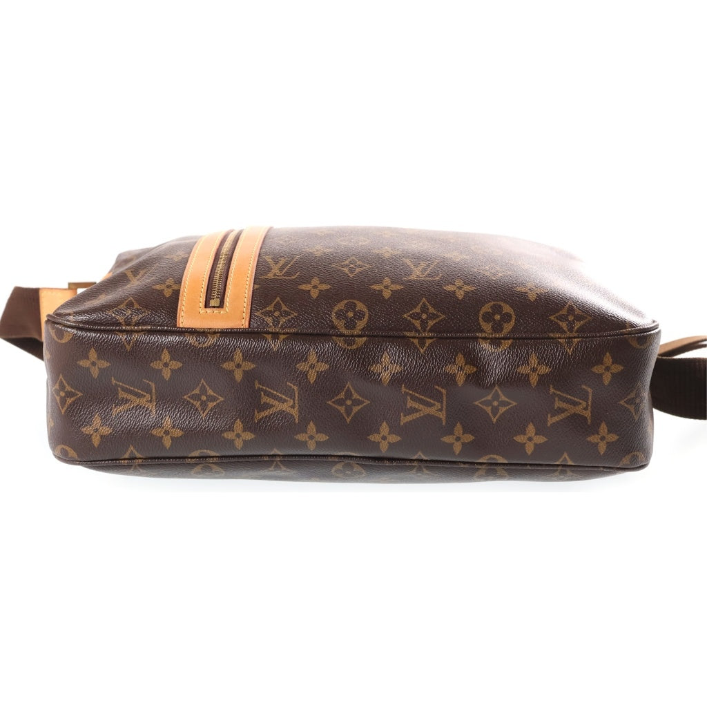 LOUIS VUITTON(ルイヴィトン) モノグラム サックボスフォール 2WAYハンドバッグ ショルダーバッグ ブラウン レザー×PVC M40043 ゴールド金具 レディース