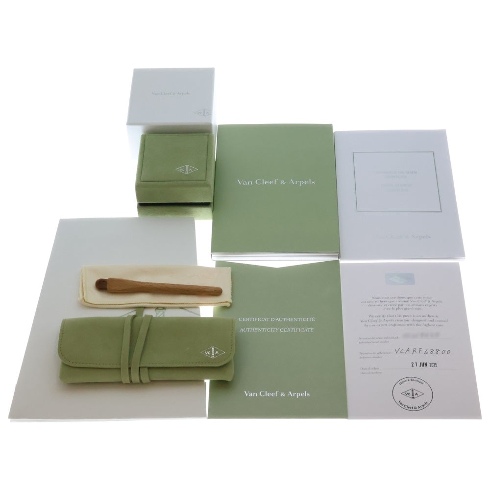 Van Cleef & Arpels(ヴァンクリーフアンドアーペル) スウィートアルハンブラ マザーオブパール チェーンブレスレット K18YG イエローゴールド レディース VCARF68800