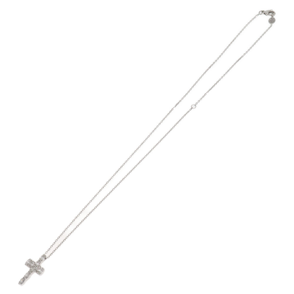 FRANCK MULLER(フランクミュラー) K18WG 2.14ct クロスモチーフネックレス ペンダント ホワイトゴールド/クリア ギャランティ付き