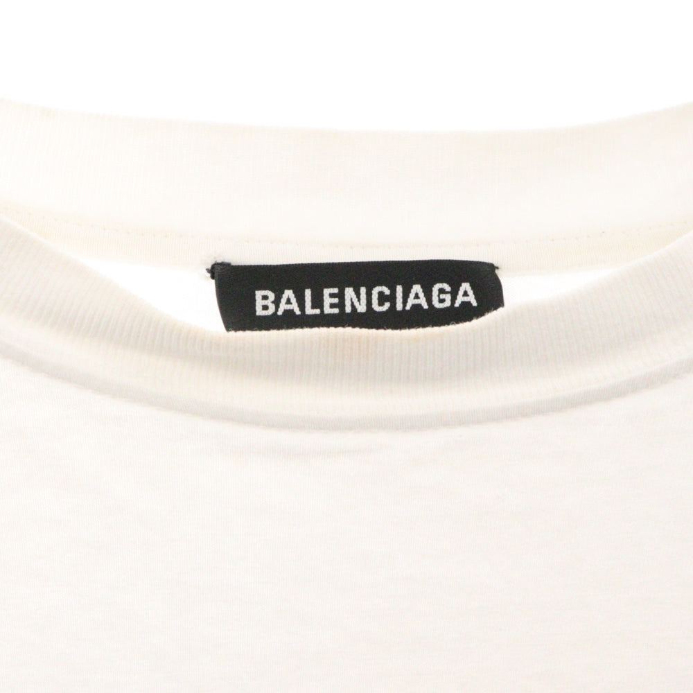 BALENCIAGA(バレンシアガ) 19SS I Love Techno Tee アイラブテクノ半袖Tシャツ ホワイト 556133 TDV20