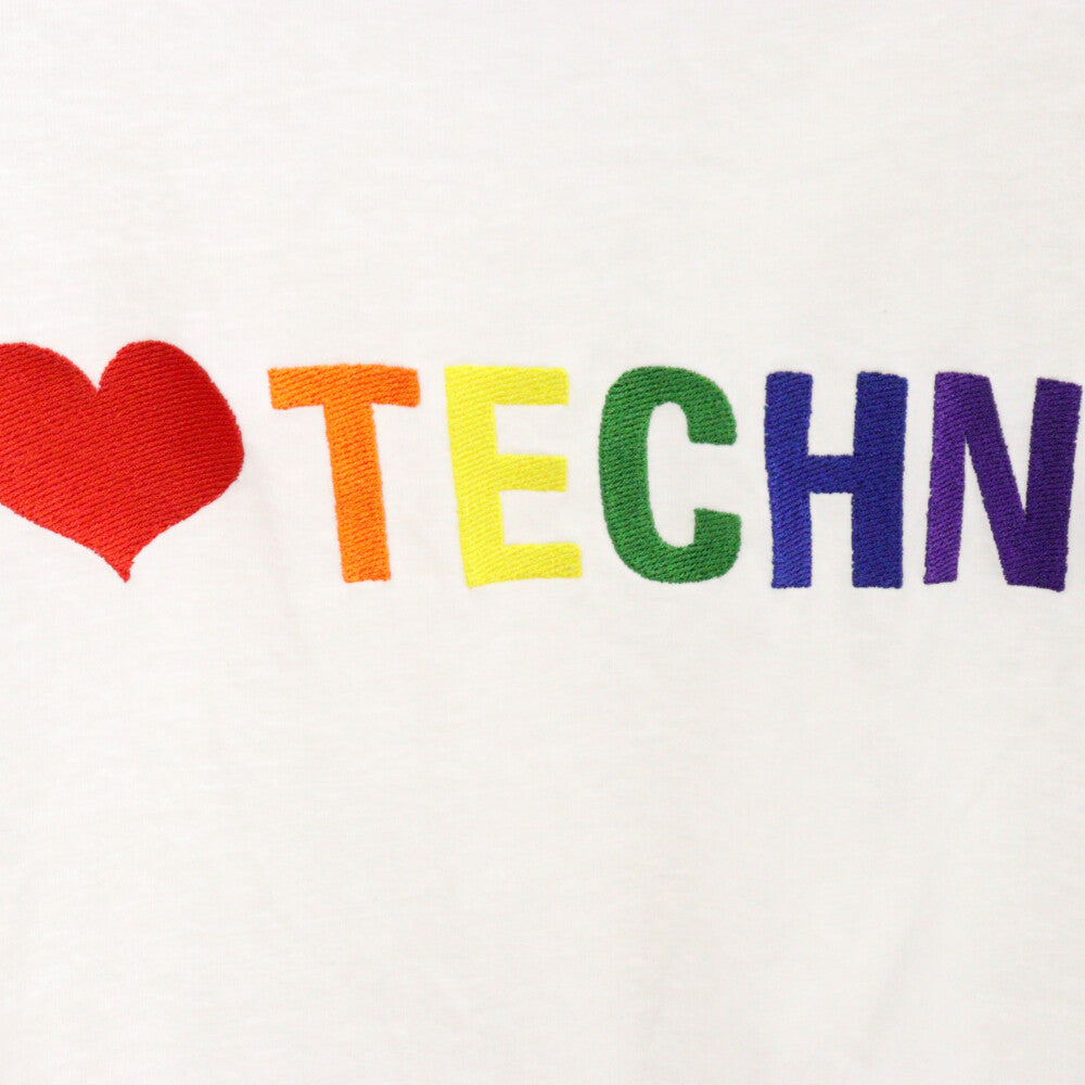 BALENCIAGA(バレンシアガ) 19SS I Love Techno Tee アイラブテクノ半袖Tシャツ ホワイト 556133 TDV20