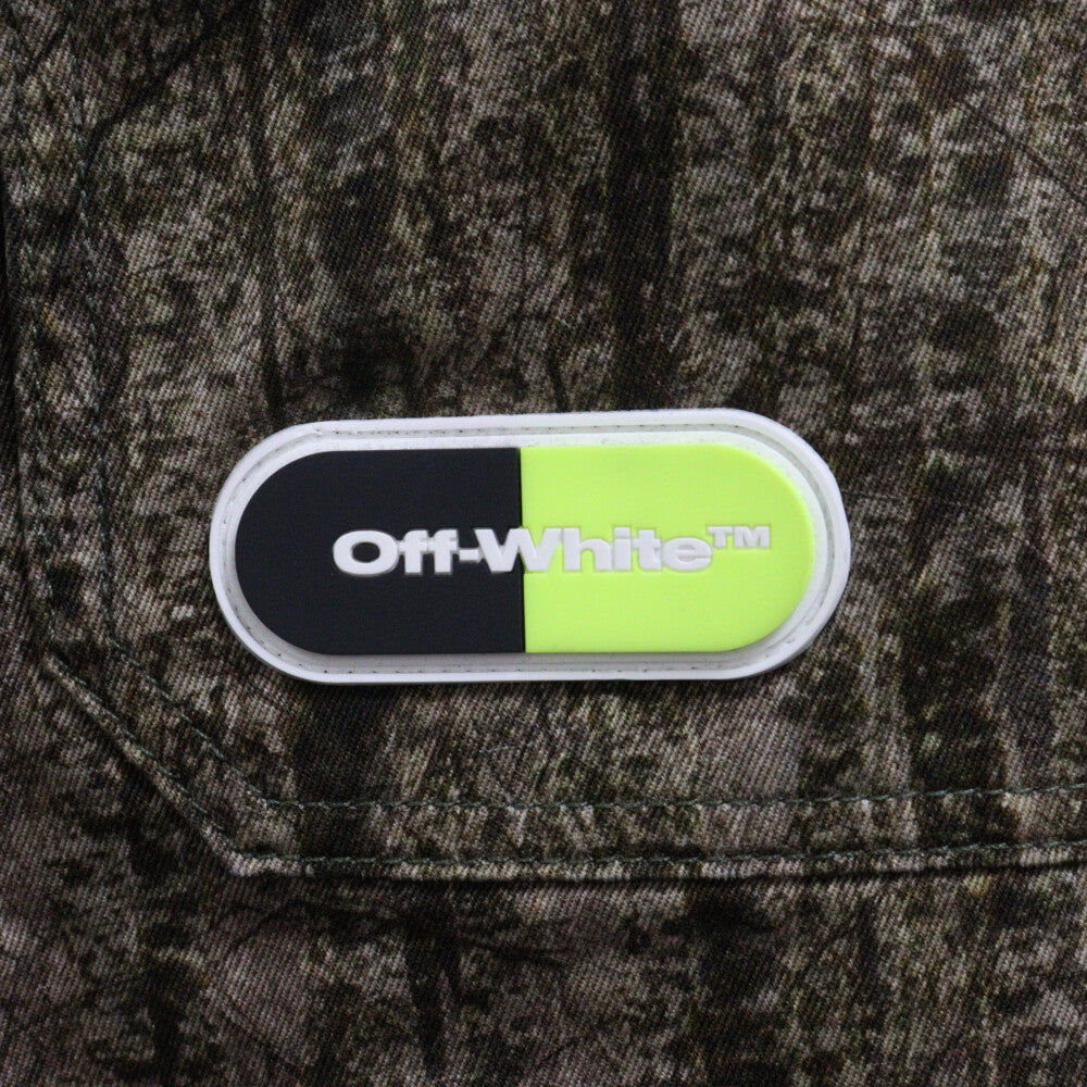 OFF-WHITE(オフホワイト) Logo Label Camouflage Cargo Pants OMCF005S19D05018 ロゴラベル カモフラージュカーゴパンツ カーキ/ブラウン