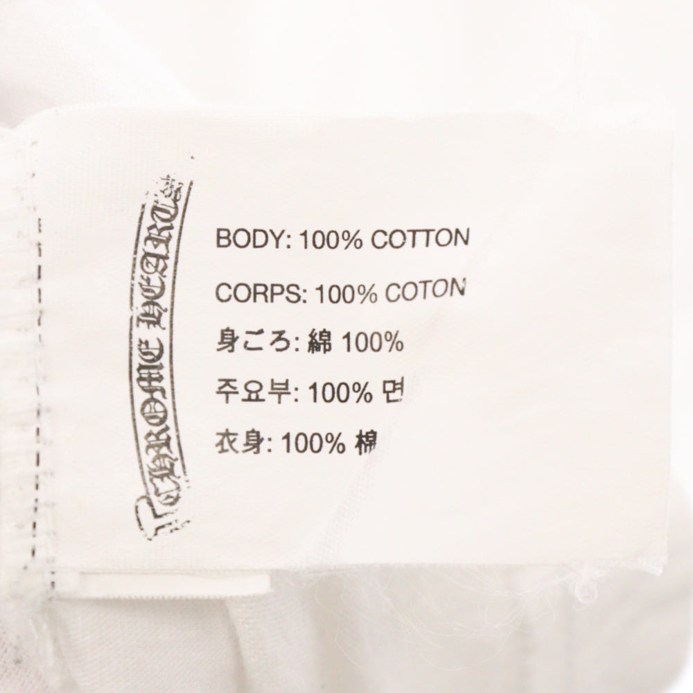 CHROME HEARTS(クロムハーツ) Red USA Scroll Label Logo Tee レッドUSAスクロールラベルロゴ半袖Tシャツ ホワイト/レッド