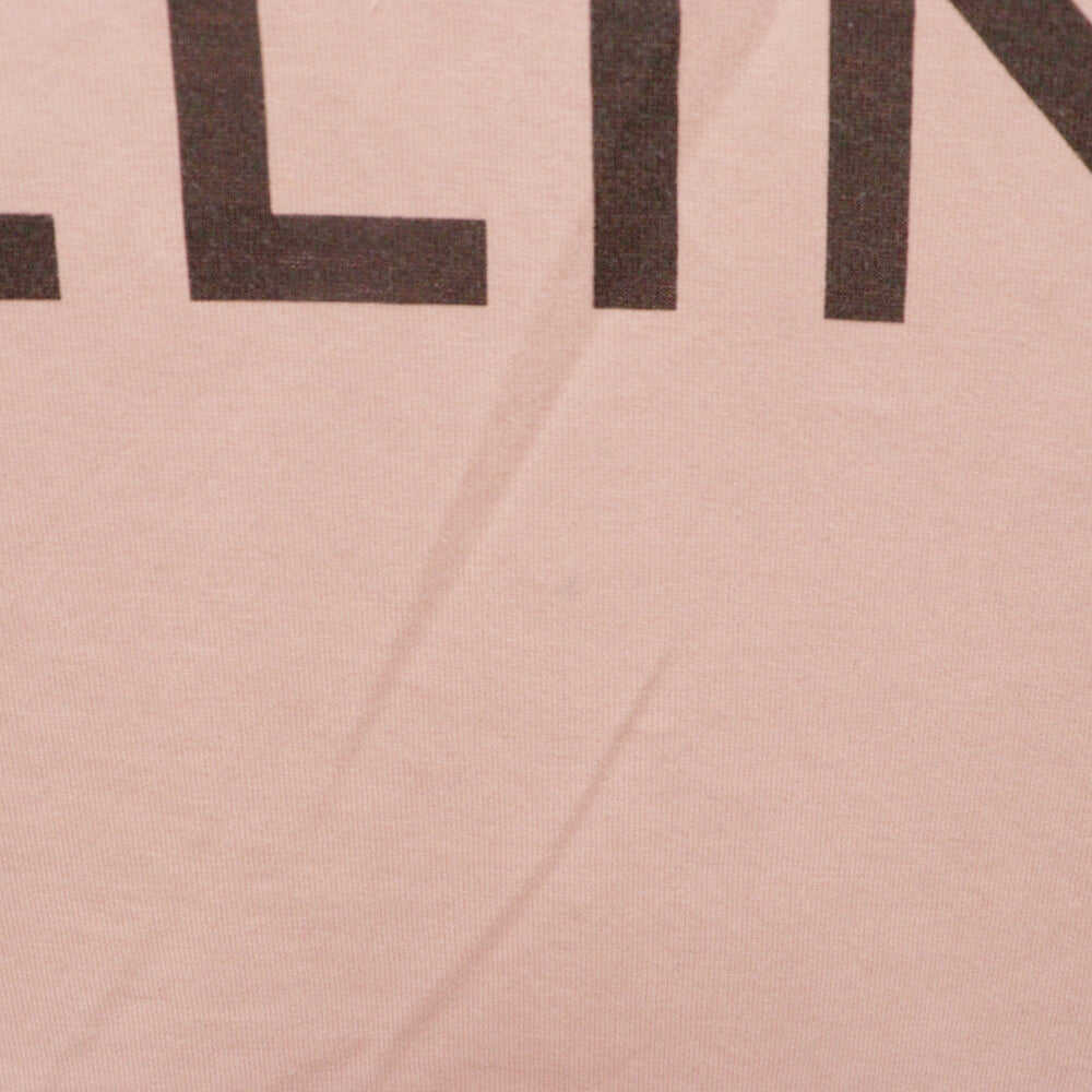 CELINE(セリーヌ) 22AW ロゴプリントルーズフィット半袖Tシャツカットソー ピンク 2X681671Q