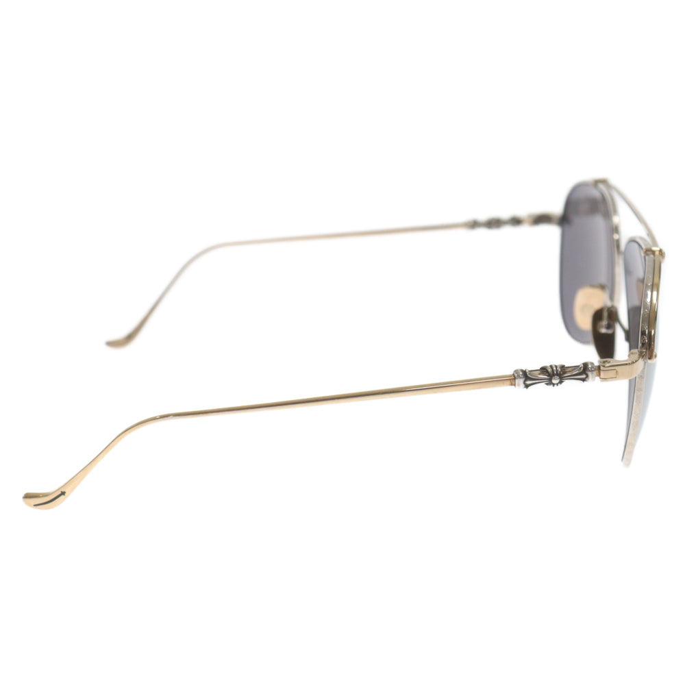 CHROME HEARTS(クロムハーツ) SLURPSTICK ティアドロップ メタルフレームサングラス アイウェア シルバー/ゴールド