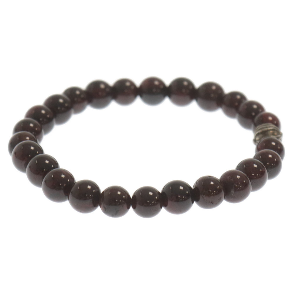 CHROME HEARTS(クロムハーツ) 6mm BEAD ビーズ ブレスレット シルバー/ブラウン