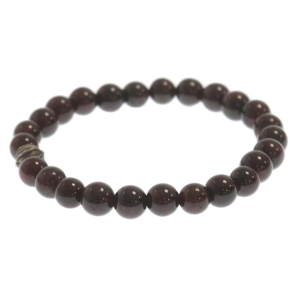 CHROME HEARTS(クロムハーツ) 6mm BEAD ビーズ ブレスレット シルバー/ブラウン