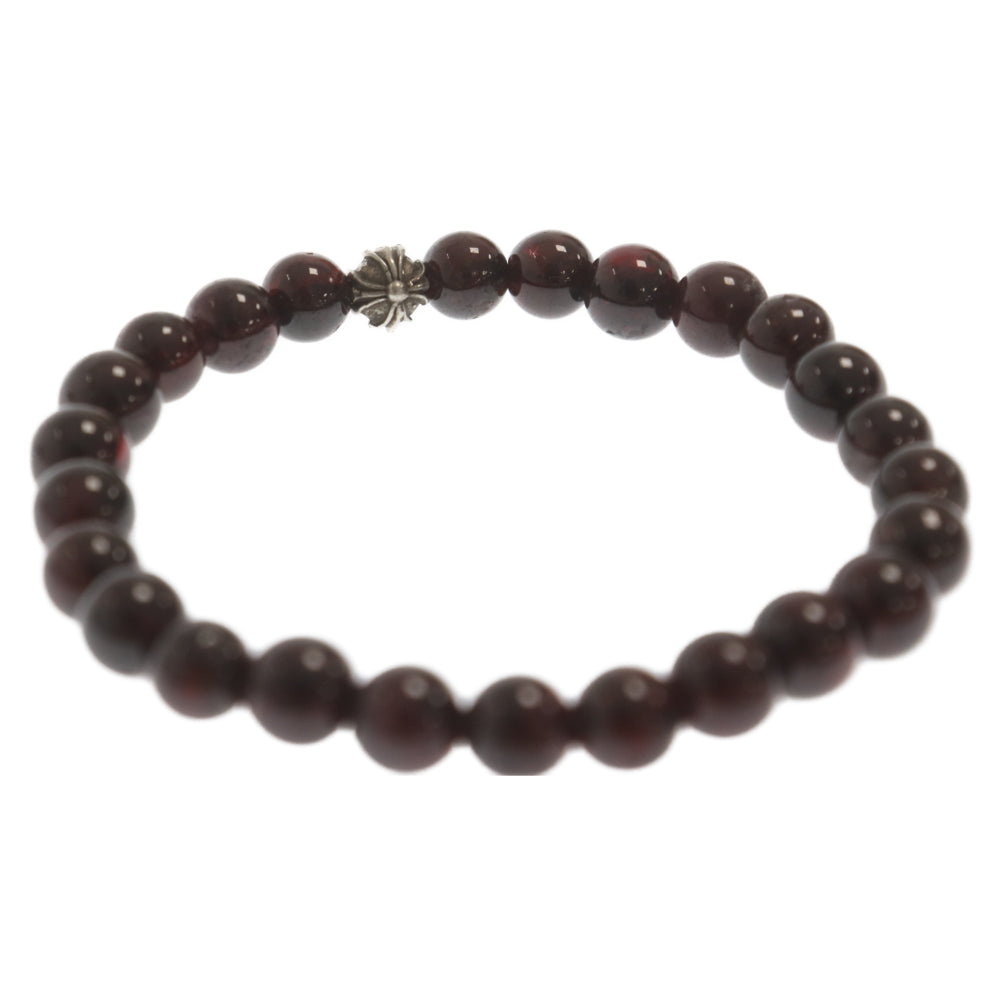 CHROME HEARTS(クロムハーツ) 6mm BEAD ビーズ ブレスレット シルバー/ブラウン