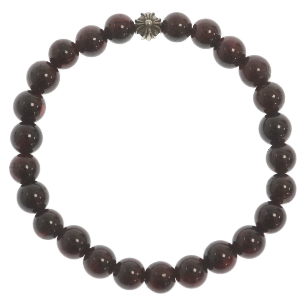 CHROME HEARTS(クロムハーツ) 6mm BEAD ビーズ ブレスレット シルバー/ブラウン