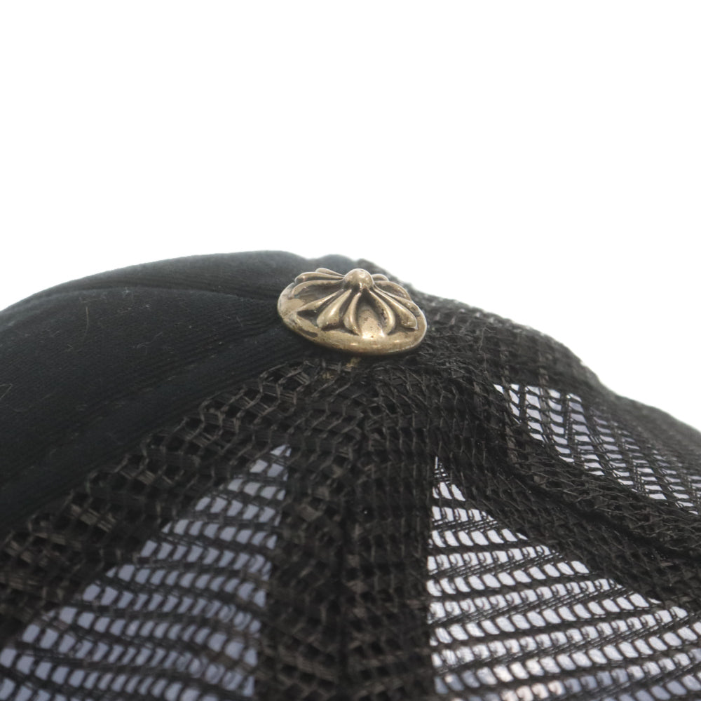 CHROME HEARTS(クロムハーツ) ×DOVER STREET MARKET TRUCKER CAP ドーバーストリートマーケット トラッカーキャップ DSMクロスボール付メッシュキャップ 帽子 ブラック