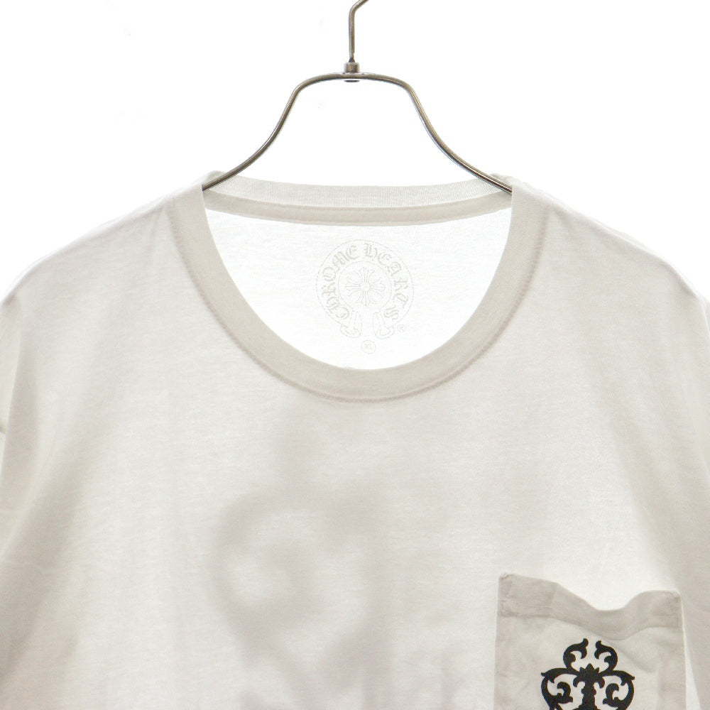 CHROME HEARTS(クロムハーツ) Back Print Pocket S/S Tee バックダガー プリントポケット付き 半袖Tシャツ カットソー ホワイト