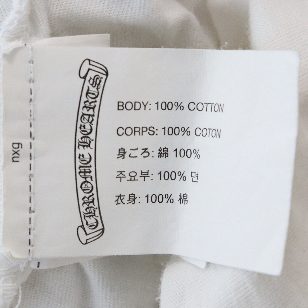 CHROME HEARTS(クロムハーツ) Back Print Pocket S/S Tee バックダガー プリントポケット付き 半袖Tシャツ カットソー ホワイト