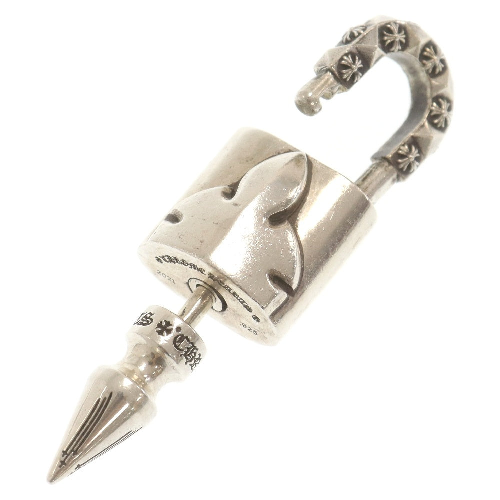 CHROME HEARTS(クロムハーツ) 青山限定 LOVE'S NOT DEAD PADLOCK FLERKNEE P/PS パドロック フレアニー パヴェピンクサファイア 南京錠 ペンダントトップ シルバー