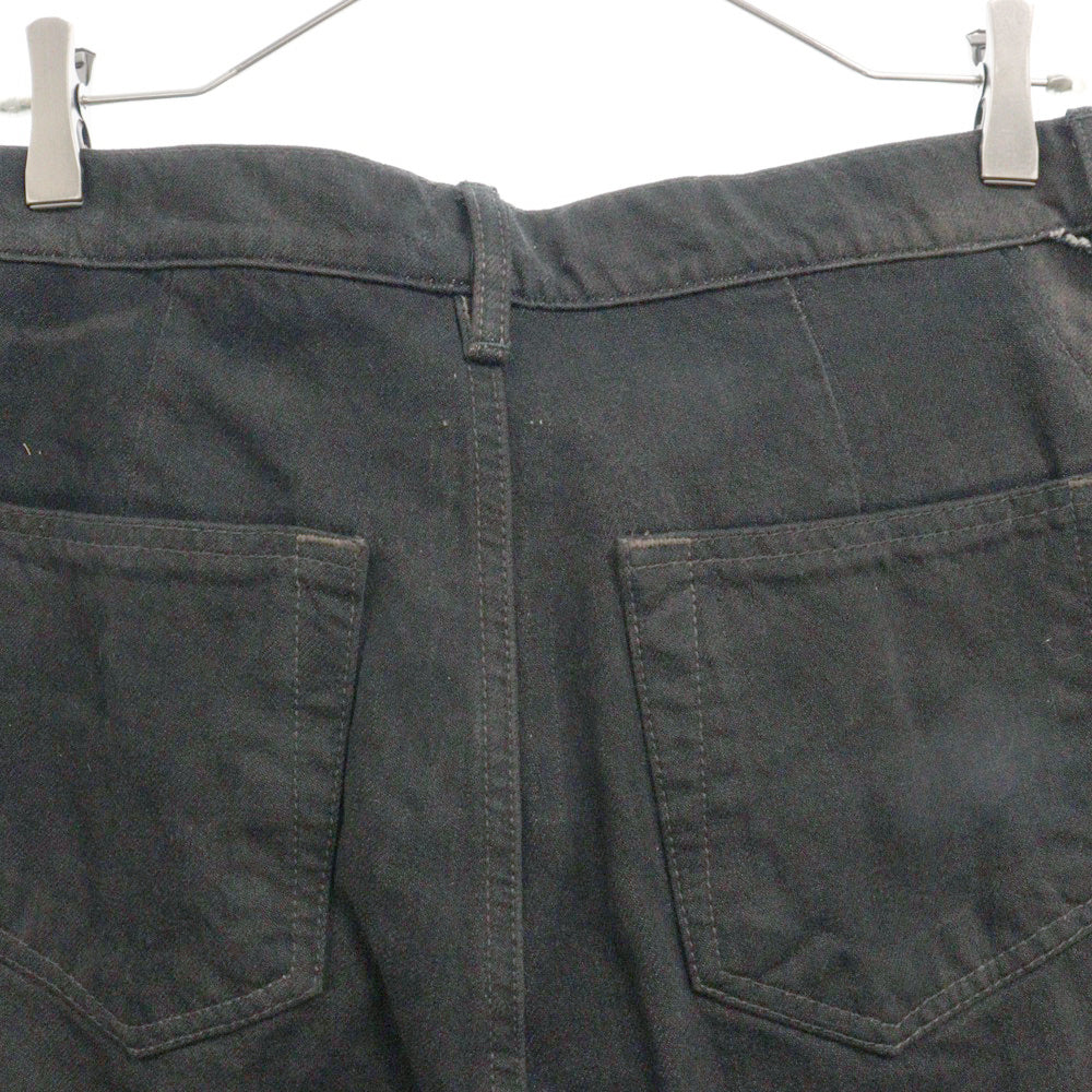 Rick Owens(リックオウエンス) 23SS SLIVERED BOOTCUT 切替ブーツカットデニムパンツ ブラック RR01C4301-COMBO1