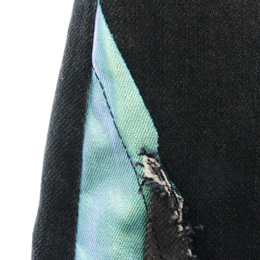 Rick Owens(リックオウエンス) 23SS SLIVERED BOOTCUT 切替ブーツカットデニムパンツ ブラック RR01C4301-COMBO1