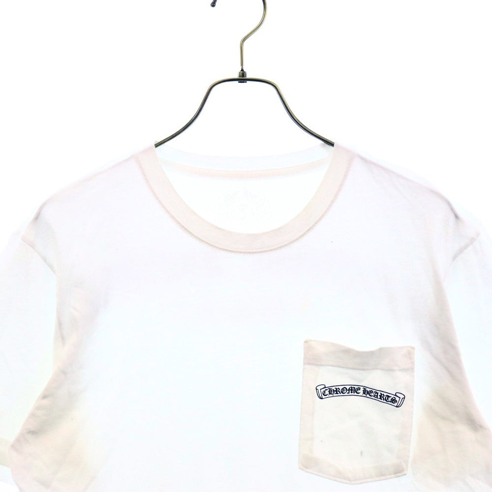CHROME HEARTS(クロムハーツ) CH ARCH USA BACK DAGGER PRINT S/S TEE CHアーチロゴ バックダガー プリントロゴ 半袖Tシャツ カットソー ホワイト