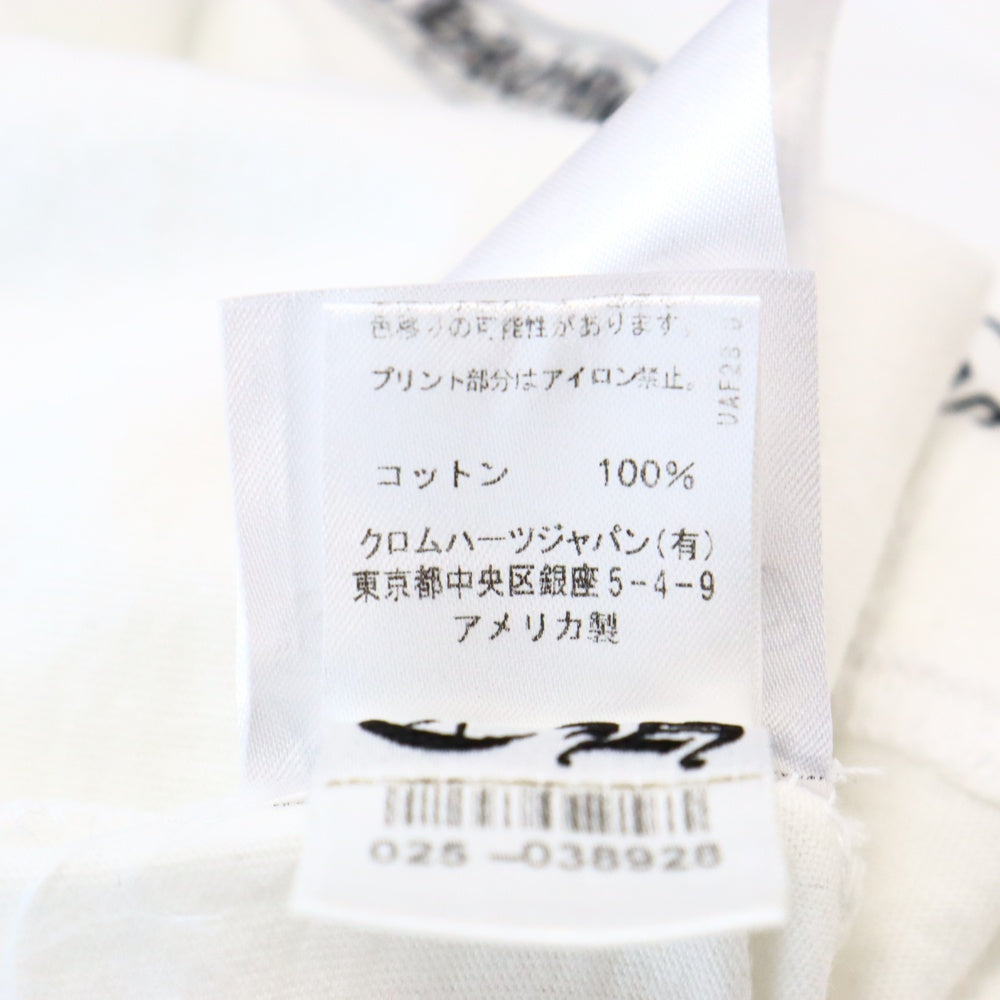 CHROME HEARTS(クロムハーツ) CH ARCH USA BACK DAGGER PRINT S/S TEE CHアーチロゴ バックダガー プリントロゴ 半袖Tシャツ カットソー ホワイト