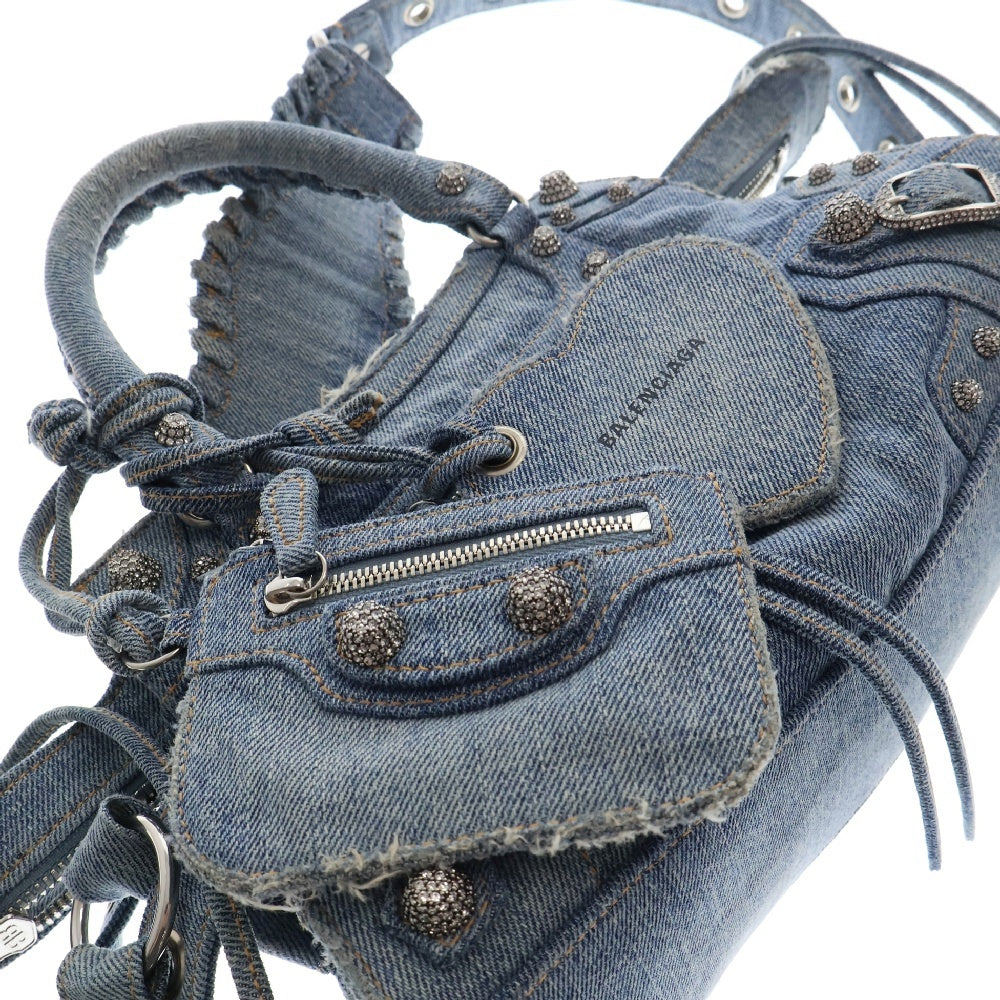 BALENCIAGA(バレンシアガ) NEO CAGOLE CITY 751523 ネオカゴールシティ 2WAYショルダーバッグ ハンドバッグ インディゴ レディース