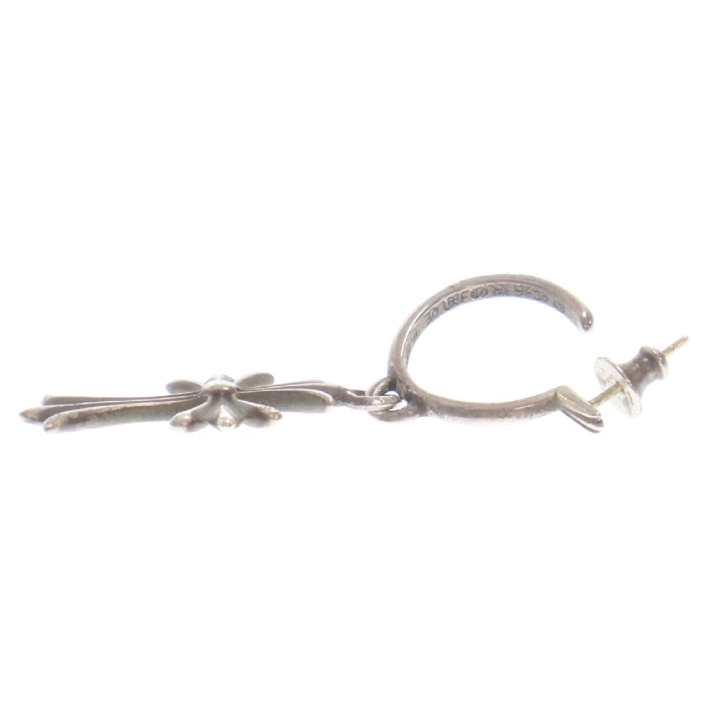 CHROME HEARTS(クロムハーツ) TINY CH CROSS タイニーCHクロス フープ ピアス シルバー