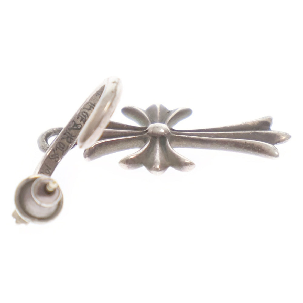 CHROME HEARTS(クロムハーツ) TINY CH CROSS タイニーCHクロス フープ ピアス シルバー