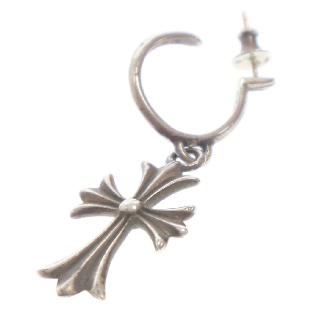 CHROME HEARTS(クロムハーツ) TINY CH CROSS タイニーCHクロス フープ ピアス シルバー