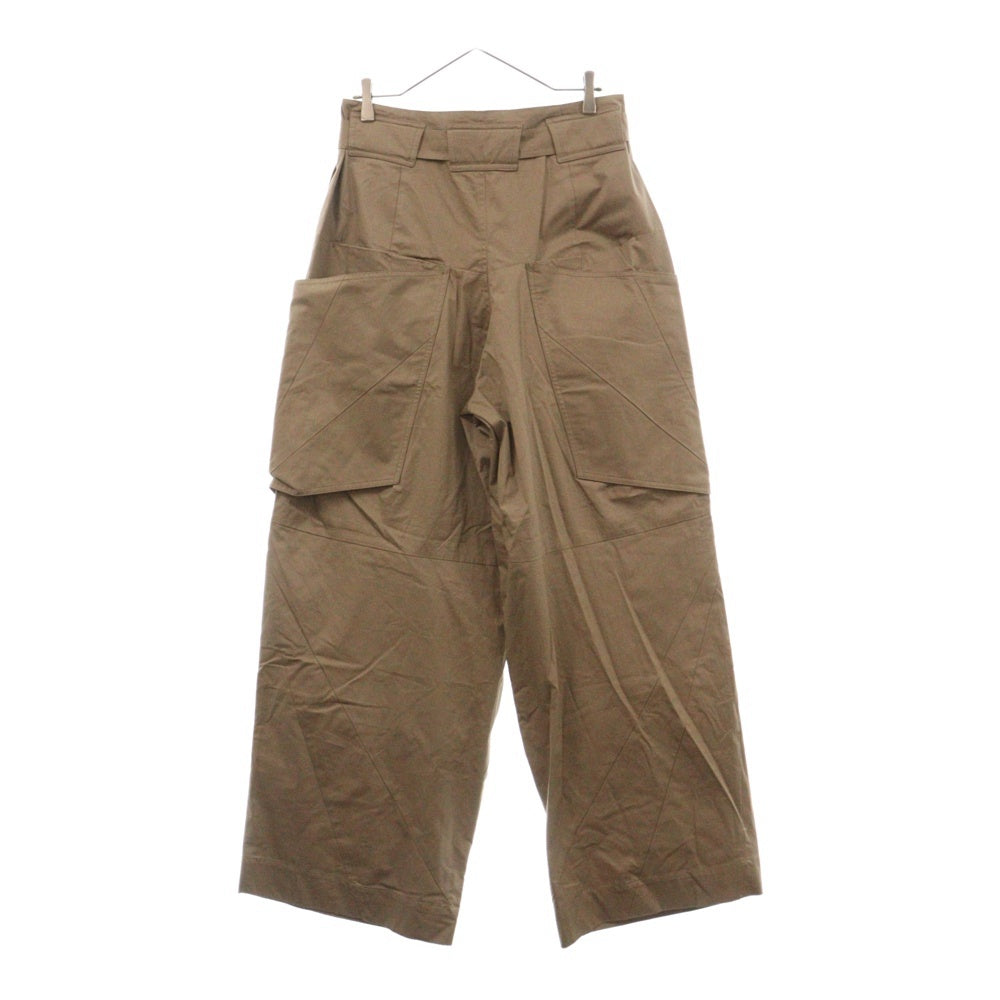 FFFPOSTALSERVICE(トリプルエフポスタルサービス) Wide Belted Draped Trousers ワイド ベルテッド カーゴパンツ ベージュ ドローストリングトラウザーズ