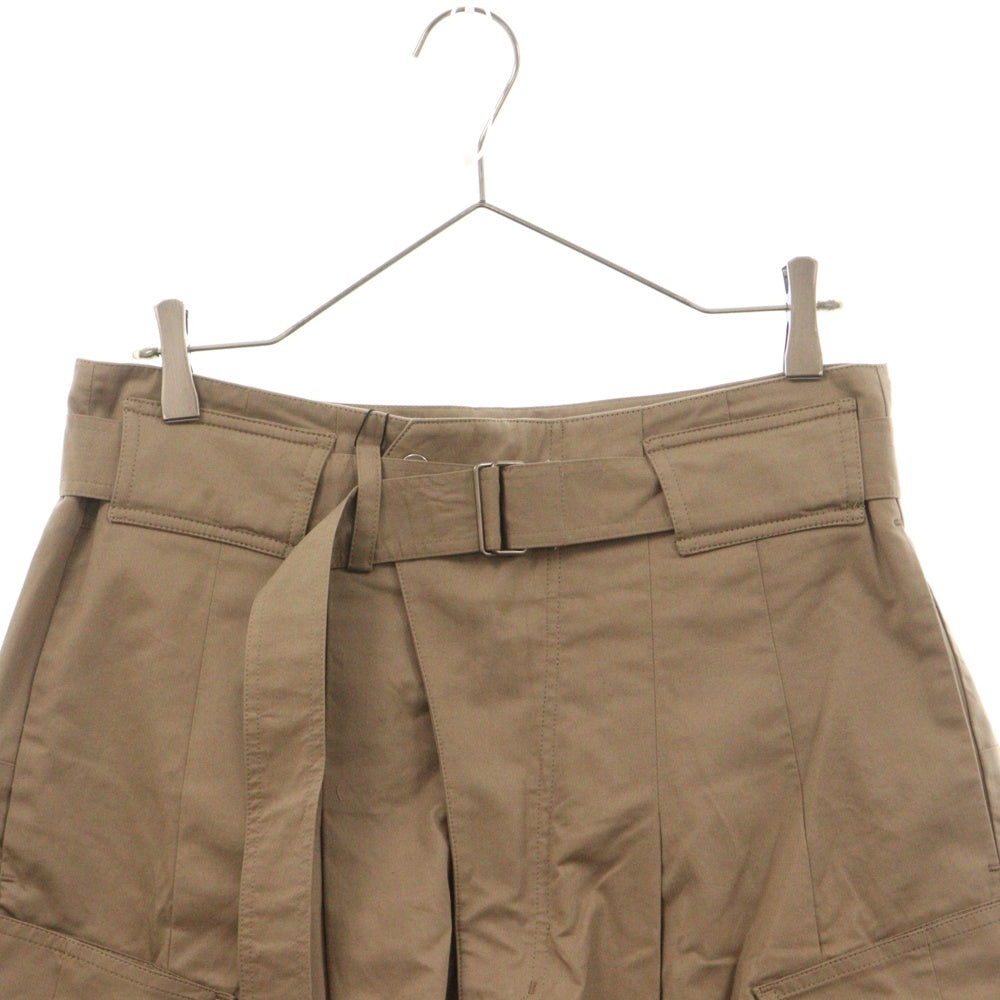 FFFPOSTALSERVICE(トリプルエフポスタルサービス) Wide Belted Draped Trousers ワイド ベルテッド カーゴパンツ ベージュ ドローストリングトラウザーズ