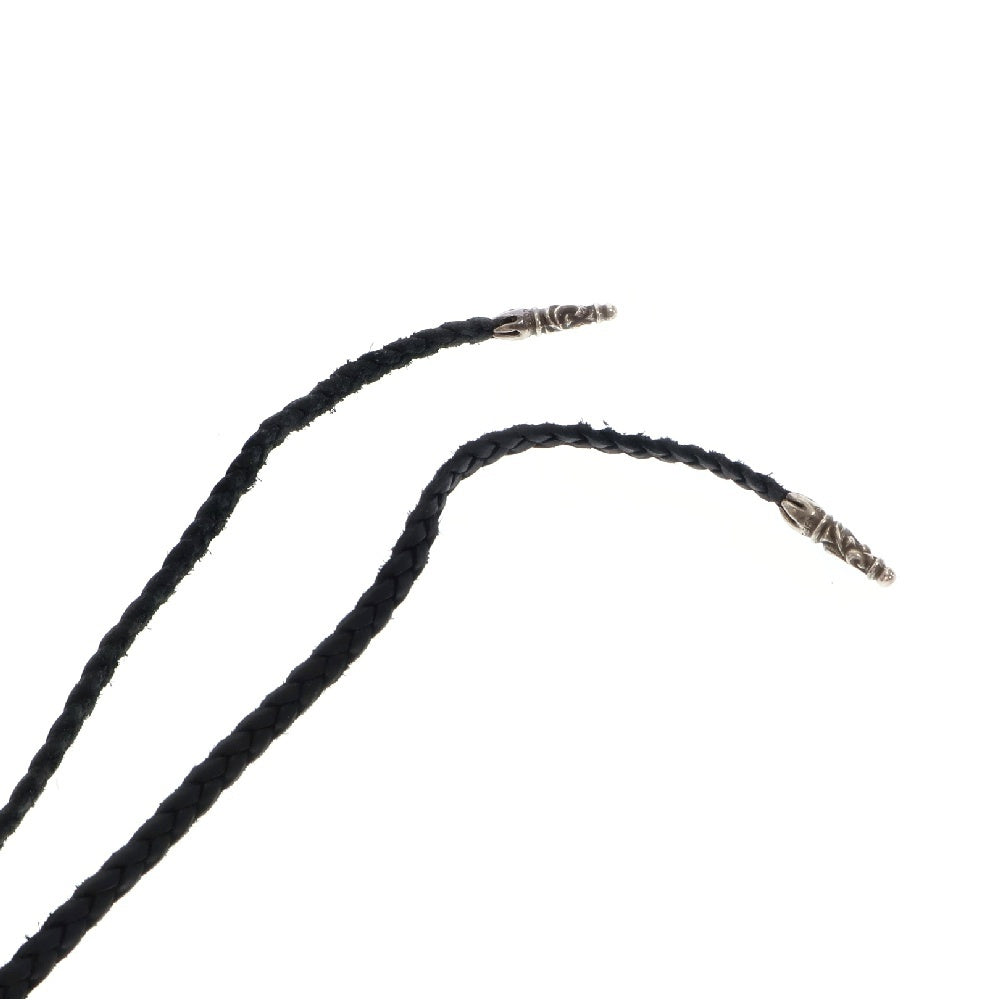 CHROME HEARTS(クロムハーツ) Pendant Celtic Roller W/S Leather Braid Tケルティックローラー レザーブレイド ペンダント ネックレス シルバー