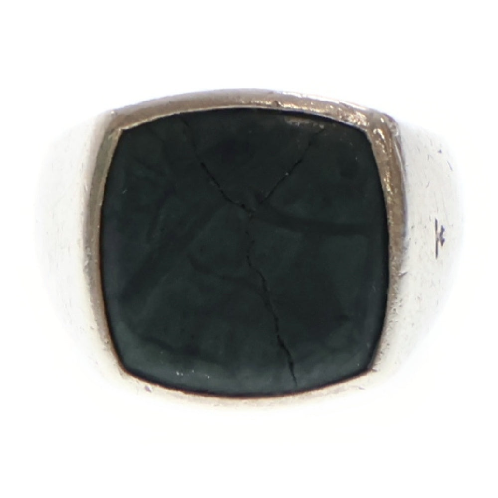 TOMWOOD(トムウッド) CUSHION GREEN MARBLE グリーンマーブル シルバーリング 10号