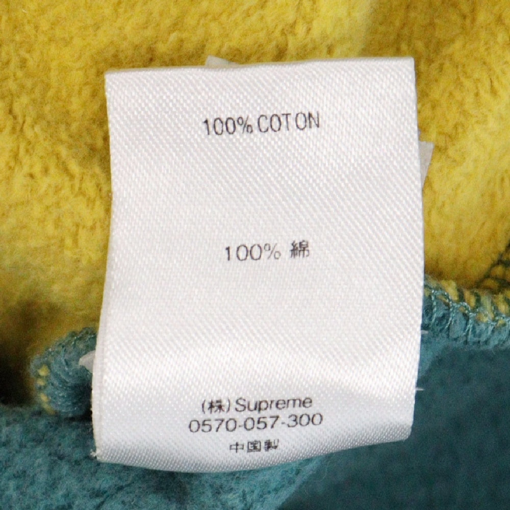SUPREME(シュプリーム) 18AW Speedway Half Zip Sweatshirt スピードウェイ ハーフジップ プルオーバースウェット トレーナー イエロー/グリーン