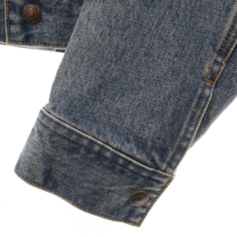 CELINE(セリーヌ) TRUCKER JACKET IN VINTAGE STONE DENIM 2Q028642E ボア トラッカーデニムジャケット ブルー