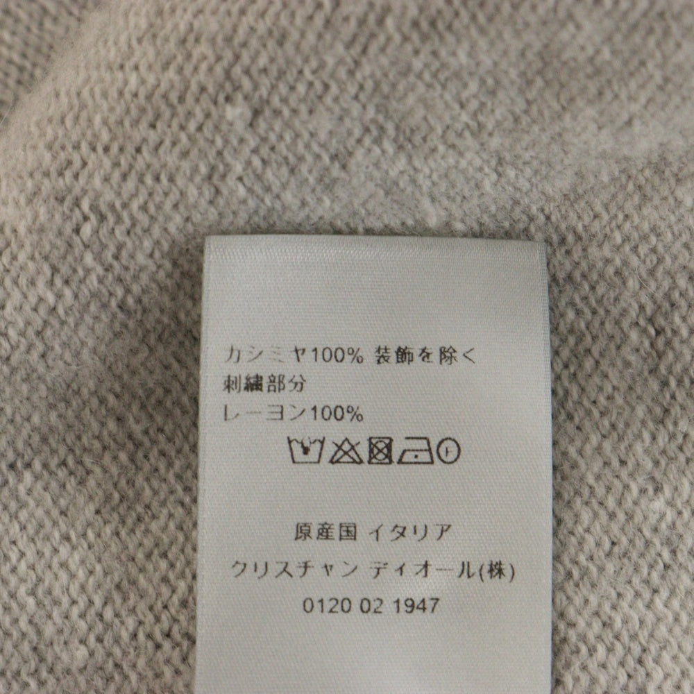 DIOR(ディオール) 24SS COUTUREパッチ カシミアジャージーニットセーター グレー 243M645AT474