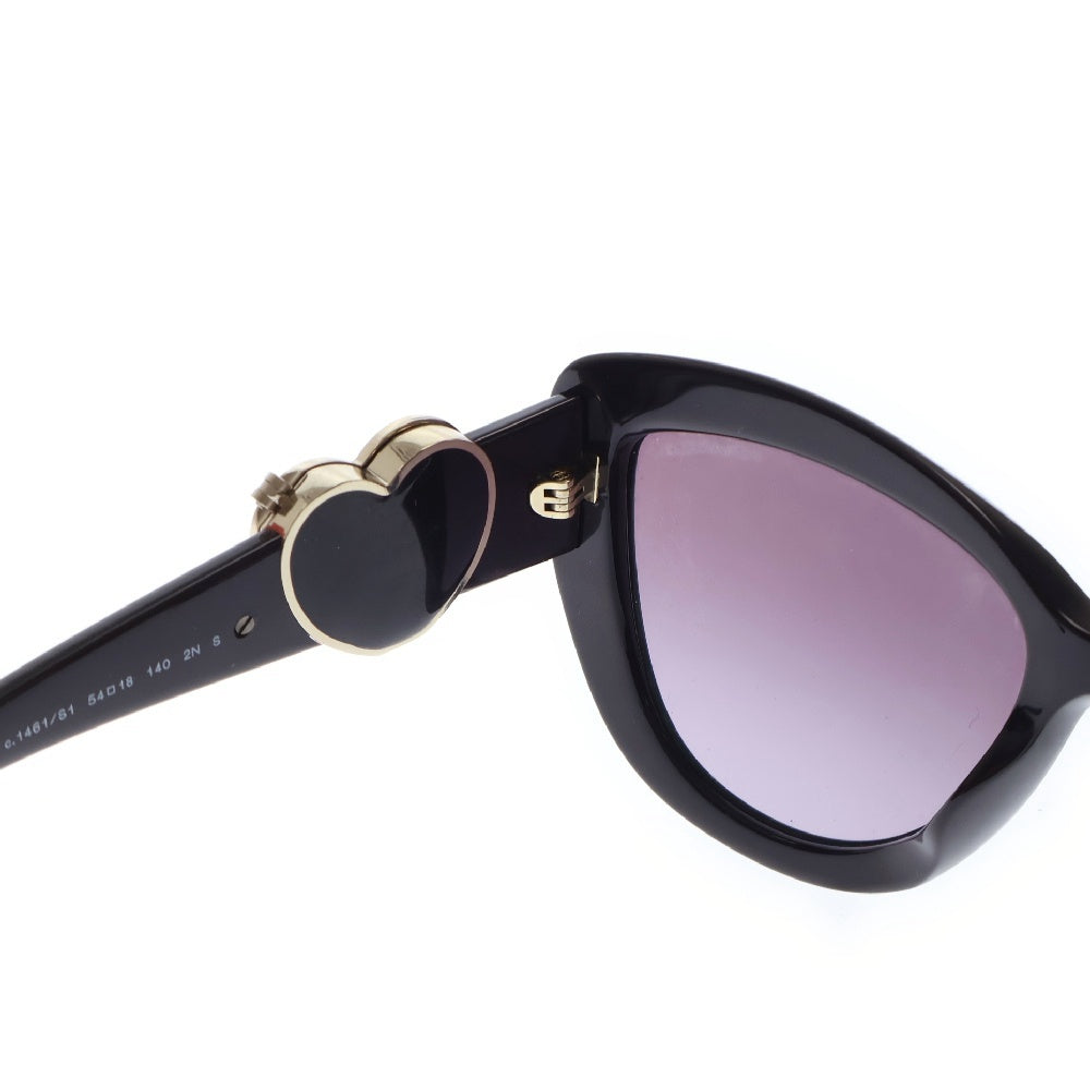 CHANEL(シャネル) ココマーク ハート テンプルミラー サングラス オーバルレンズ ボルドー アイウェア 5517-A