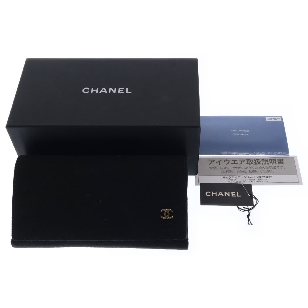 CHANEL(シャネル) ココマーク ハート テンプルミラー サングラス オーバルレンズ ボルドー アイウェア 5517-A