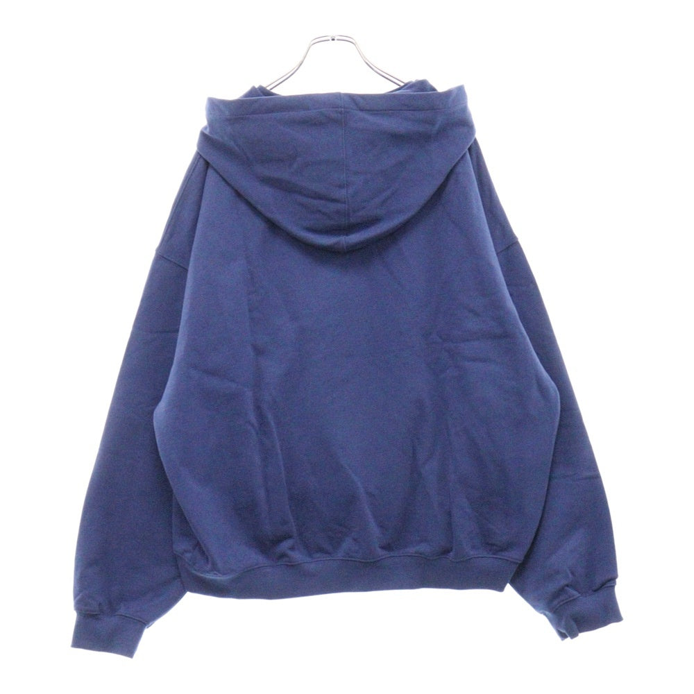 FFFPOSTALSERVICE(トリプルエフポスタルサービス) ROUND HEM CURVED ZIP-UP HOODIE ラウンドヘム カーブジップアップフーディ ブルー パーカー