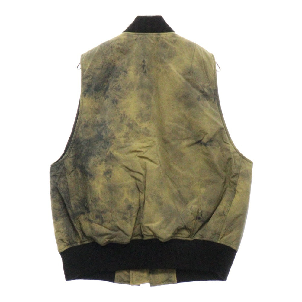 FFFPOSTALSERVICE(トリプルエフポスタルサービス) MA-1 Bomber vest ボンバーベスト ジップアップブルゾン グリーン