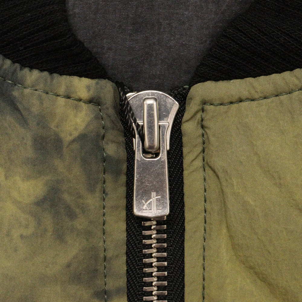 FFFPOSTALSERVICE(トリプルエフポスタルサービス) MA-1 Bomber vest ボンバーベスト ジップアップブルゾン グリーン