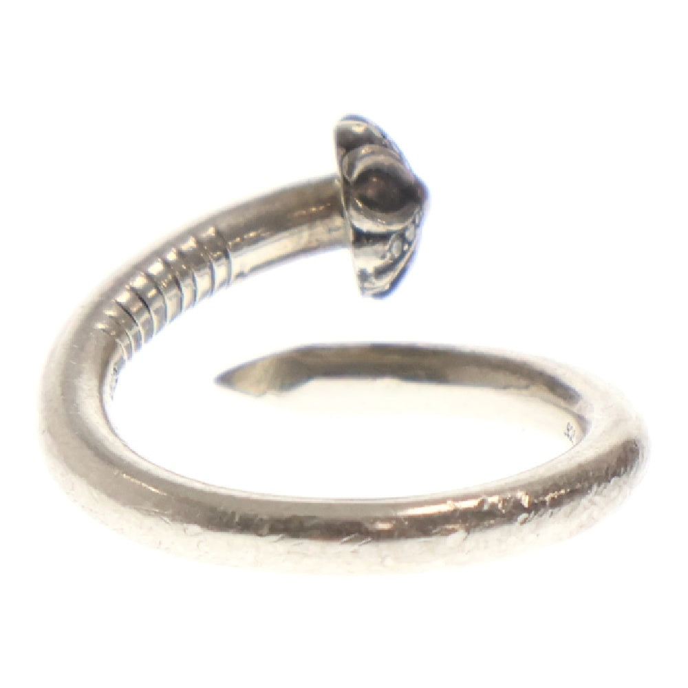 CHROME HEARTS(クロムハーツ) NAIL CRSBALL P/D ネイルクロスボール パヴェダイヤ シルバーリング 17号