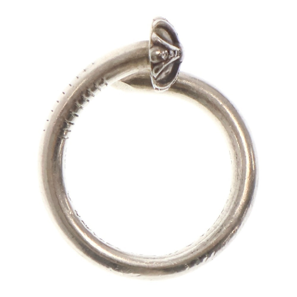 CHROME HEARTS(クロムハーツ) NAIL CRSBALL P/D ネイルクロスボール パヴェダイヤ シルバーリング 17号
