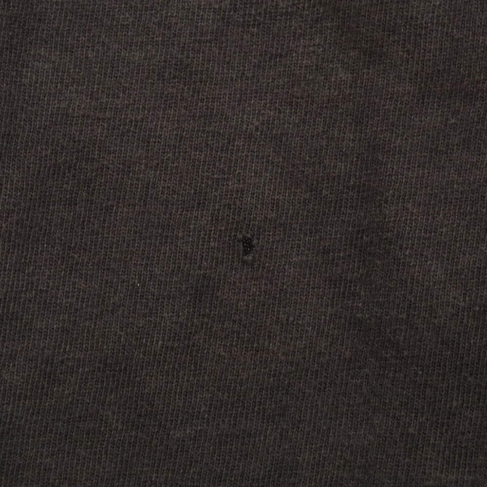 SAINT MICHAEL(セントマイケル) 24AW ヴィンテージ加工IDEOLOGICALプリント半袖Tシャツ カットソー ブラック SM‐YS1-0000-005