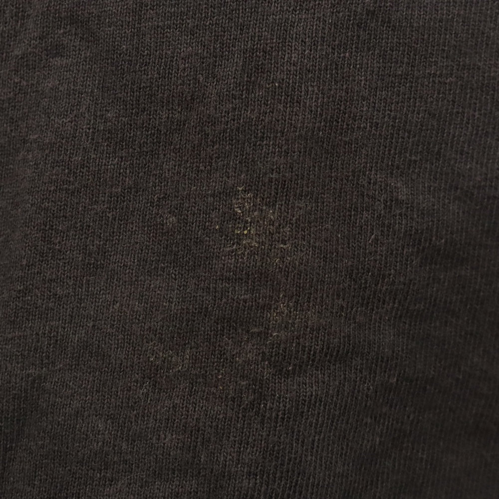 SAINT MICHAEL(セントマイケル) 24AW ヴィンテージ加工IDEOLOGICALプリント半袖Tシャツ カットソー ブラック SM‐YS1-0000-005